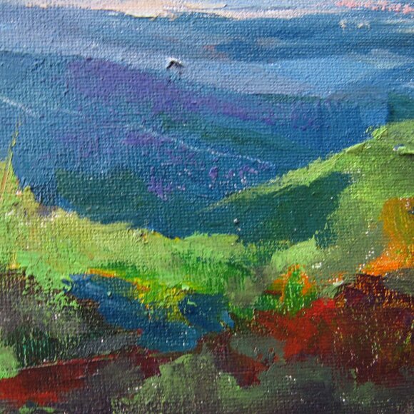 Original Acrylic Landscape Painting Signed - Picture 2 of 4